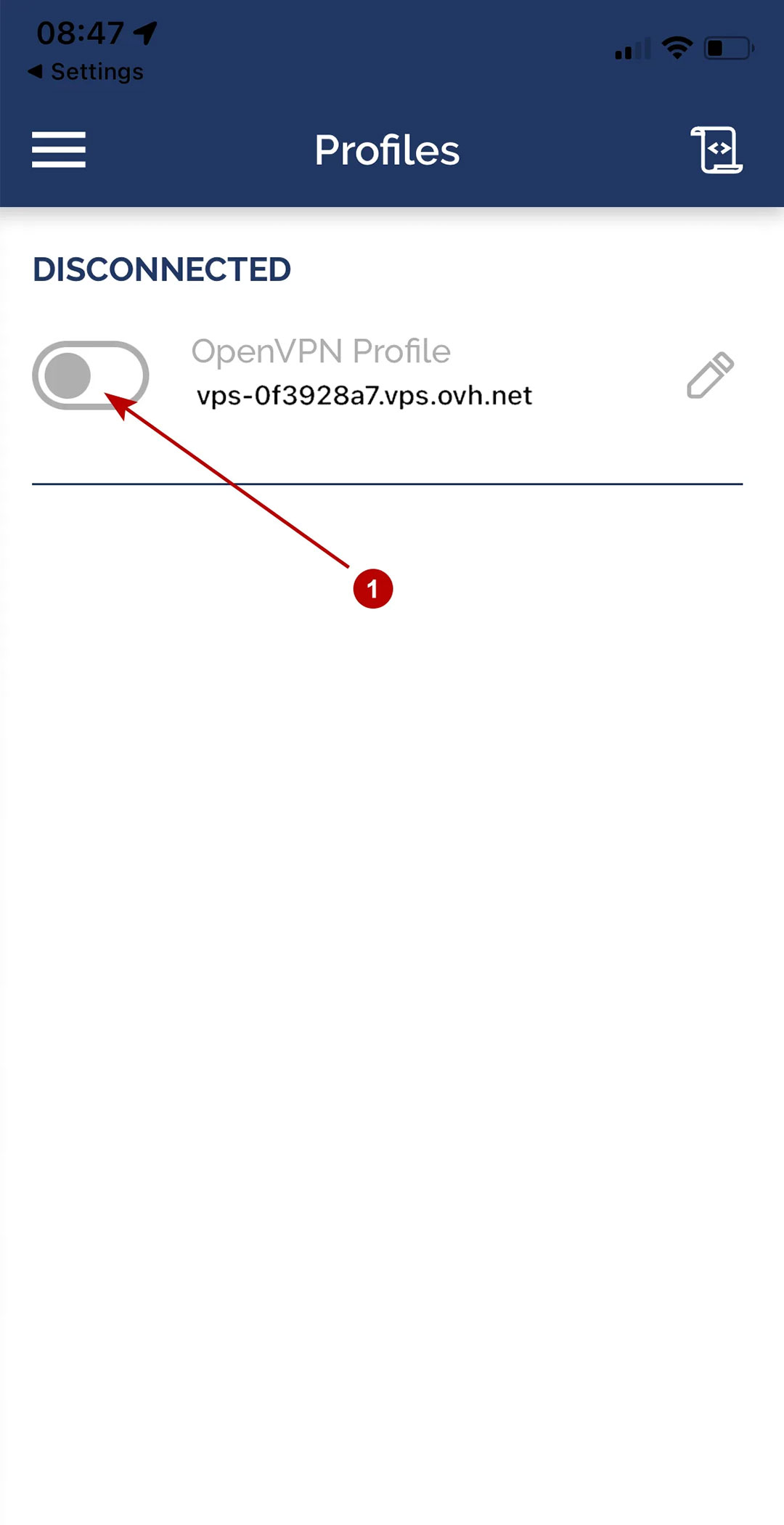 فعالسازی openVpn